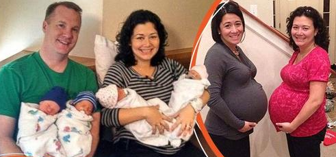 Zwei Schwestern bringen am selben Tag Vierlinge zur Welt, nachdem sie vom selben Mann schwanger wurden